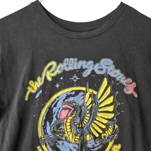 Rolling Stones 78 Worldwide Tour Dragon Pull&Bear Graphic Tee Faded Black Small